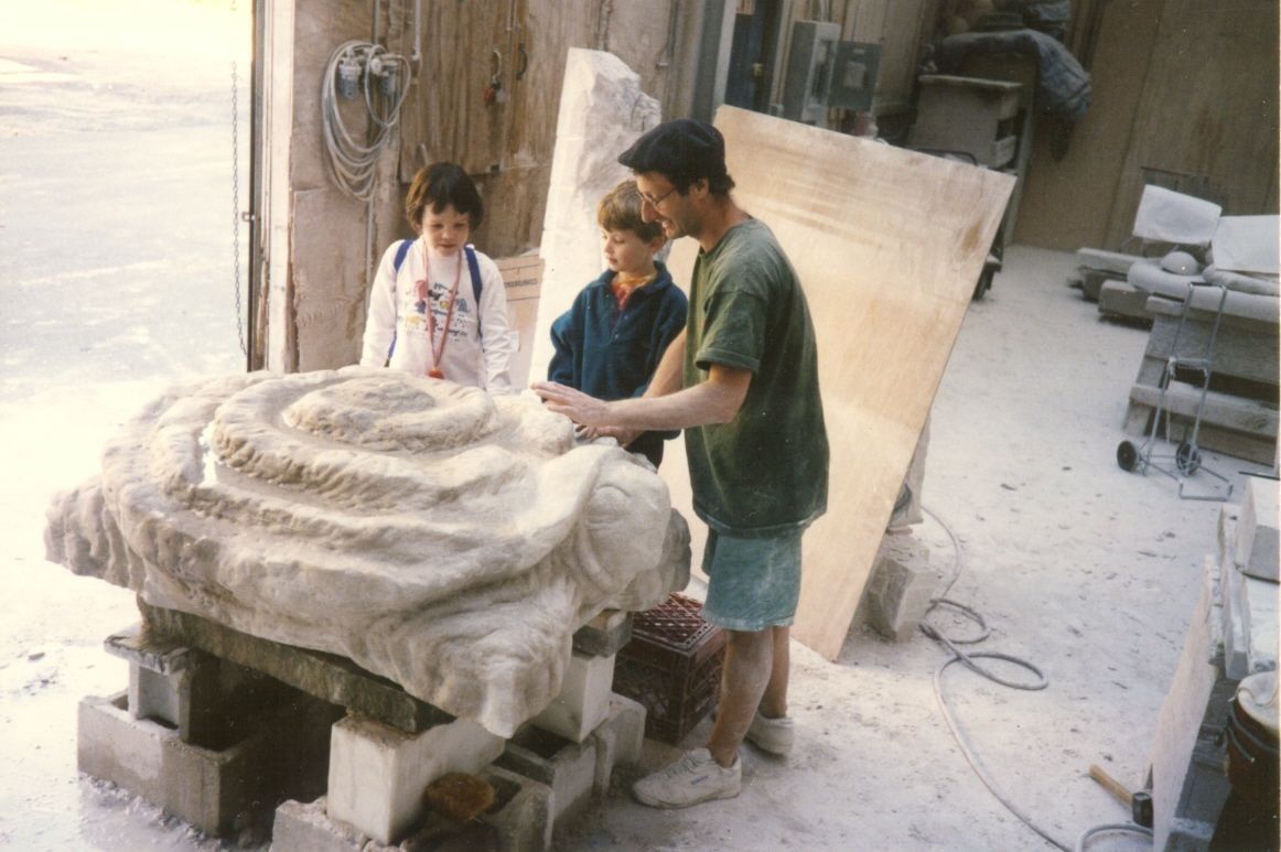 Stage 4 — detailing the shell.